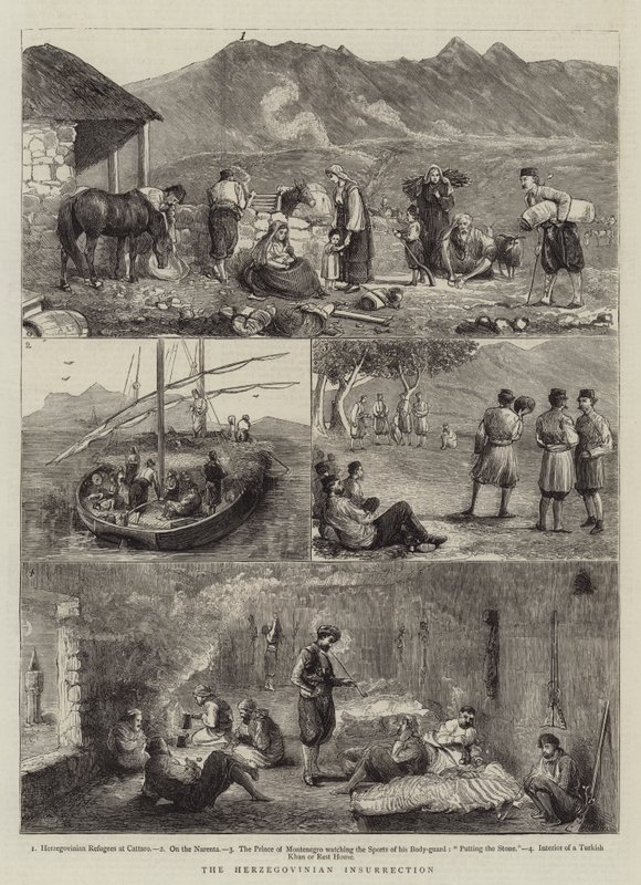 A hercegovinai felkelés alkotó: Alfred Chantrey Corbould
