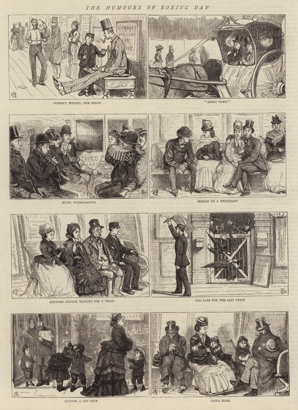 A Boxing Day humorai alkotó: Alfred Chantrey Corbould