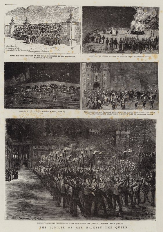 Őfelsége, a királyné jubileuma alkotó: Alfred Chantrey Corbould