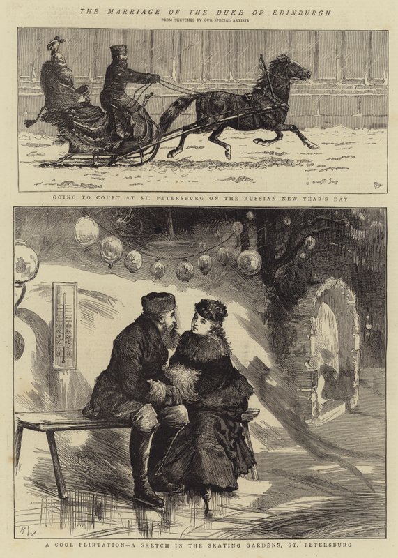 Edinburgh hercegének házassága alkotó: Alfred Chantrey Corbould