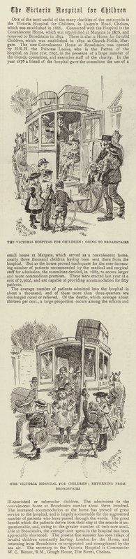 A Victoria Gyermekkórház alkotó: Alfred Chantrey Corbould