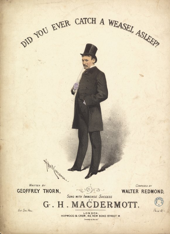 Elkaptál valaha alvó menyét? alkotó: Alfred Concanen
