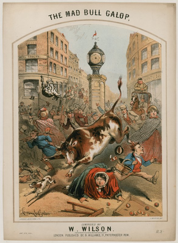 A Mad Bull Galop alkotó: Alfred Concanen