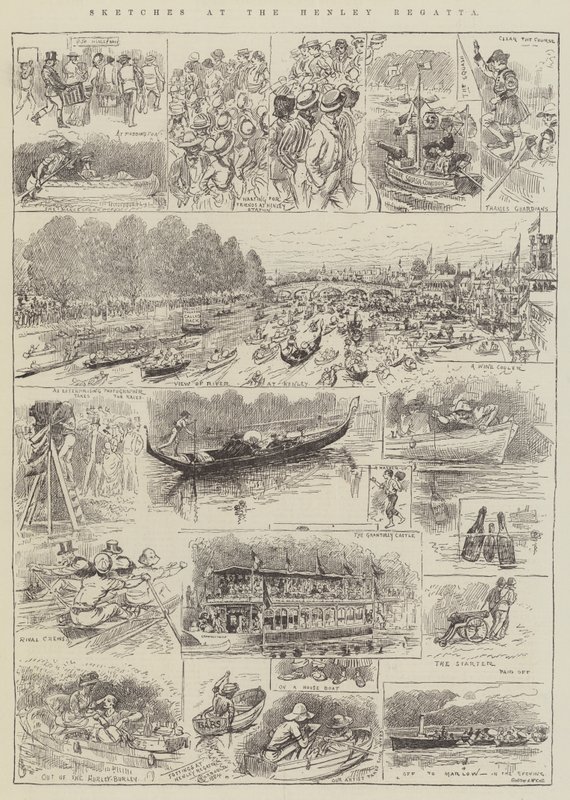 Vázlatok a Henley Regattán alkotó: Alfred Courbould