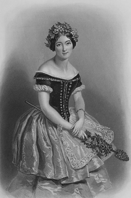 Carlotta Grisi, La Giselle (metszet) alkotó: Alfred Edward (after) Chalon