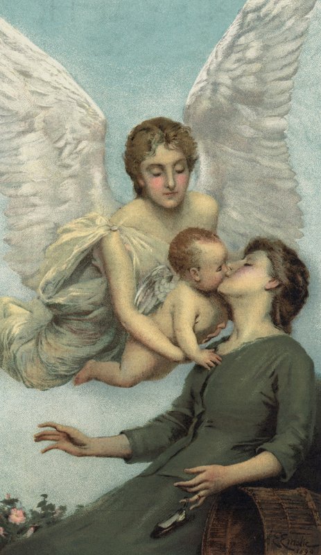 "Anya álma" (színes litó) alkotó: Alfred Edward (after) Emslie