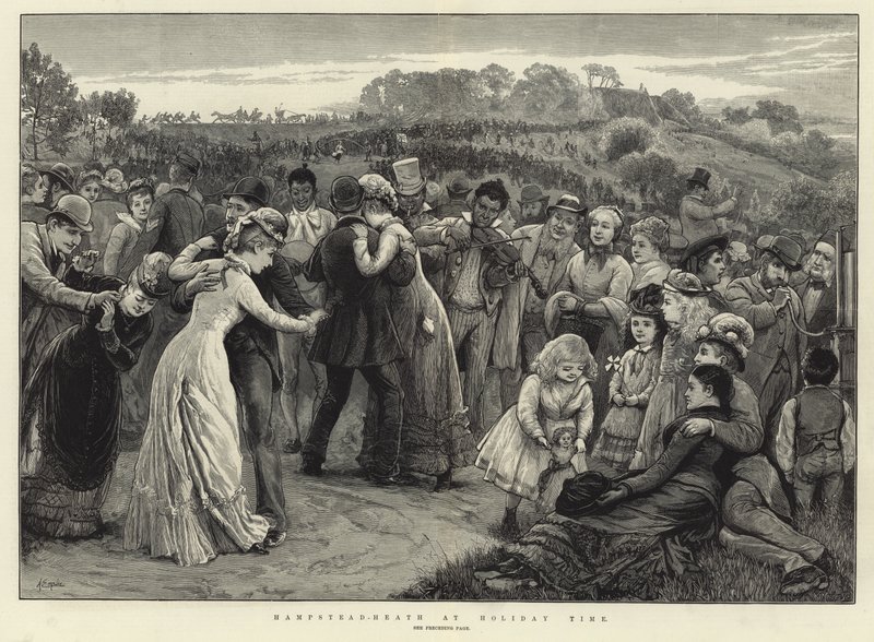 Hampstead Heath nyaralás idején alkotó: Alfred Edward Emslie