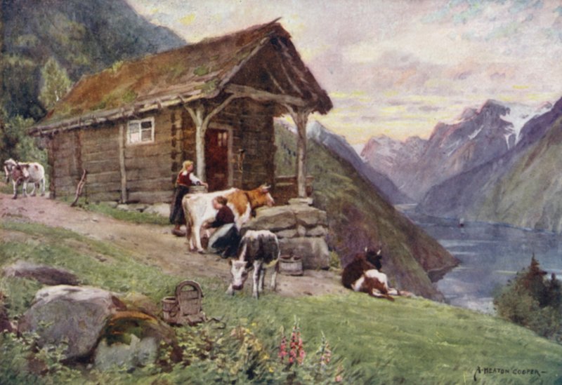 Egy norvég fjord alkotó: Alfred Heaton Cooper