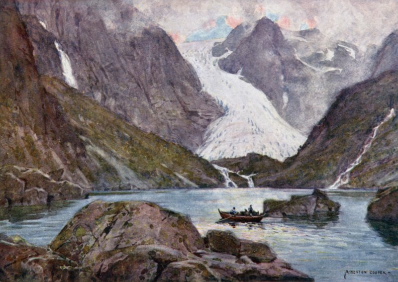 Bondhus-gleccser, Hardanger-fjord alkotó: Alfred Heaton Cooper