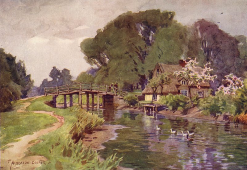 Flatford Bridge, Suffolk alkotó: Alfred Heaton Cooper