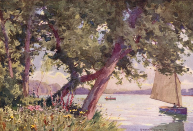 Fritton Lake, Suffolk, Egy nyári reggel alkotó: Alfred Heaton Cooper