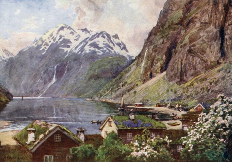 Geiranger-fjord alkotó: Alfred Heaton Cooper
