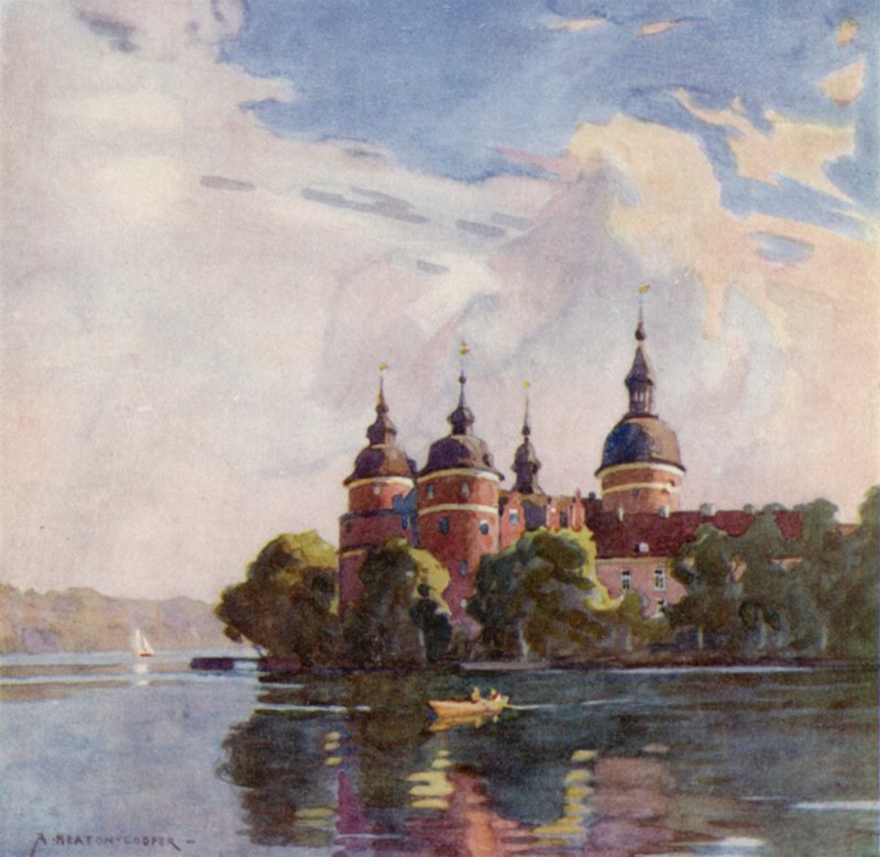 Gripsholm kastély, Stockholm közelében alkotó: Alfred Heaton Cooper