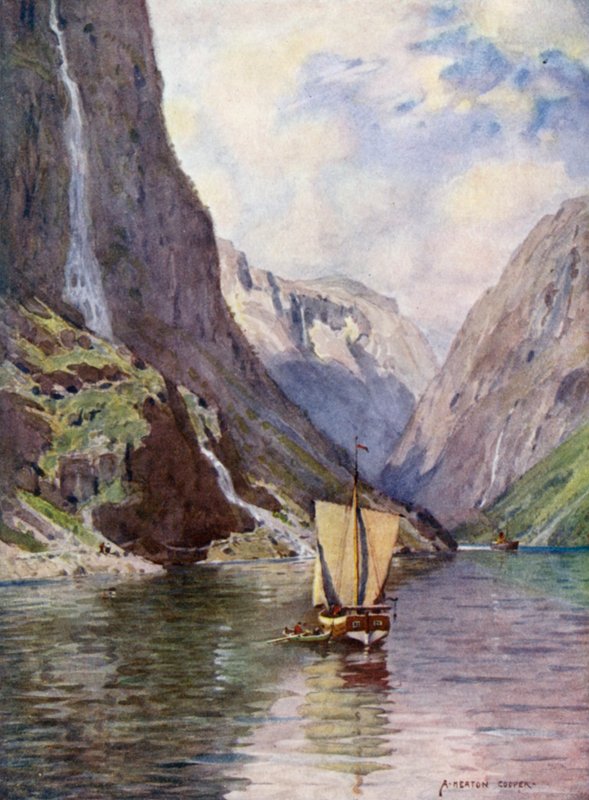 Gudvangen, Sogne-fjord alkotó: Alfred Heaton Cooper