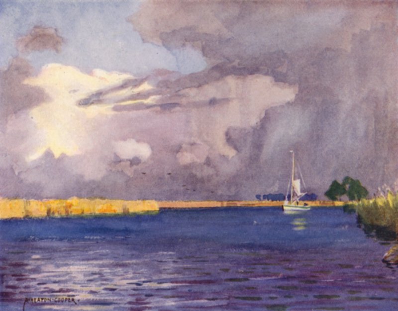 Heigham Sounds, Norfolk, Thunder Clouds alkotó: Alfred Heaton Cooper