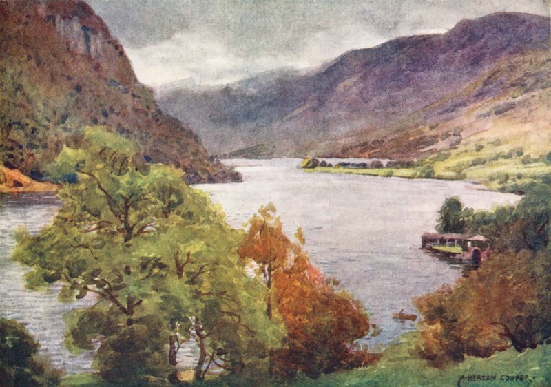 Lake District: Haweswater (színes litográfia) alkotó: Alfred Heaton Cooper