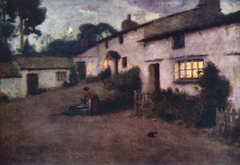 Lake District: Coniston (színes litho) alkotó: Alfred Heaton Cooper