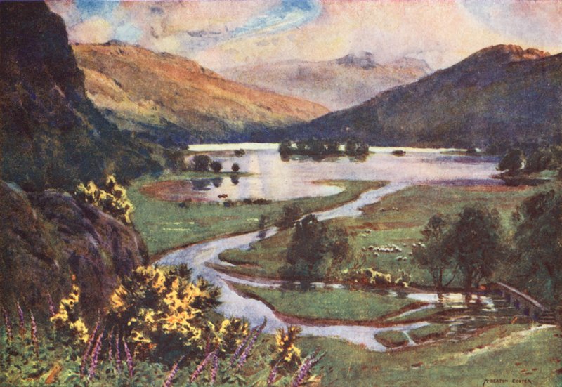 Lake District: Rydal Water (színes litográfia). alkotó: Alfred Heaton Cooper