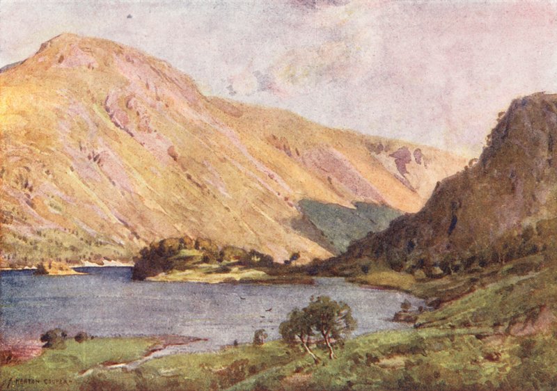 Lake District: Thirlmere és Helvellyn (színes litográfia) alkotó: Alfred Heaton Cooper