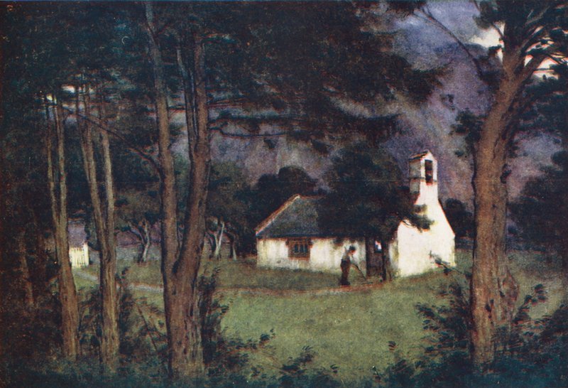 Lake District: Wastdalehead Church (színes litográfia) alkotó: Alfred Heaton Cooper