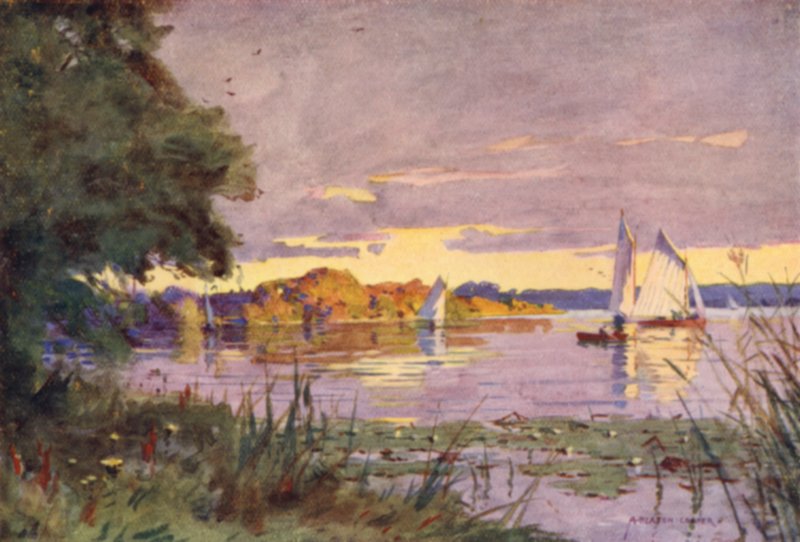 Oulton Broad, Suffolk alkotó: Alfred Heaton Cooper