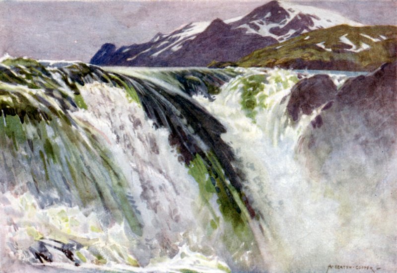 Great Lake, Great Lake Falls, Saltoluokta alkotó: Alfred Heaton Cooper