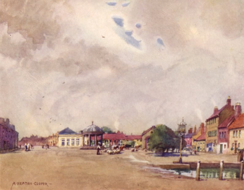 Swaffham Market Place, Norfolk alkotó: Alfred Heaton Cooper