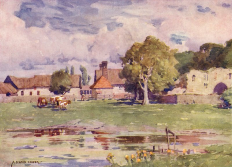 Az Abbey Farm, Thetford, Norfolk alkotó: Alfred Heaton Cooper