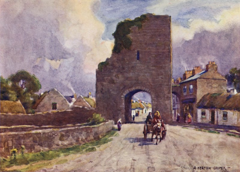 Athenry ősi fallal körülvett városa, Galway megye alkotó: Alfred Heaton Cooper