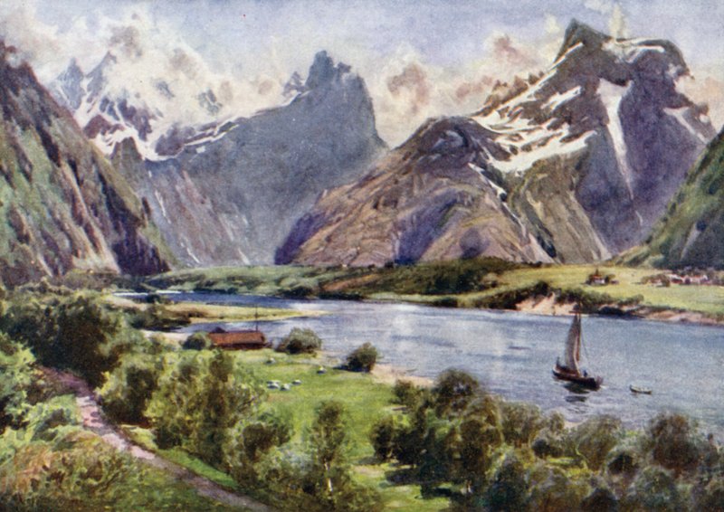 A Romsdal-hegység alkotó: Alfred Heaton Cooper