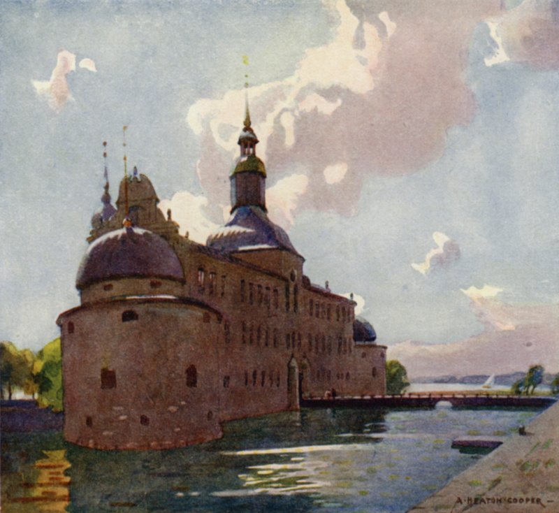 Vadstena kastély, Vattern-tó alkotó: Alfred Heaton Cooper