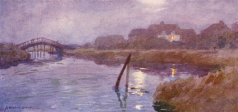Walberswick, Suffolk, Hold és Lámpafény alkotó: Alfred Heaton Cooper