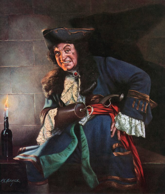 Hook kapitány a Pán Pétertől (színes litó) alkotó: Alfred Lyndon Grace