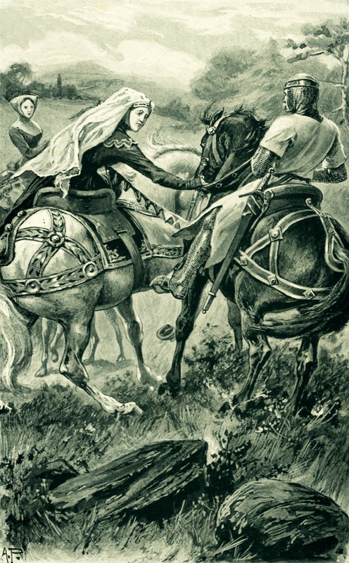 Carrick grófnője és Robert De Bruce alkotó: Alfred Pearse
