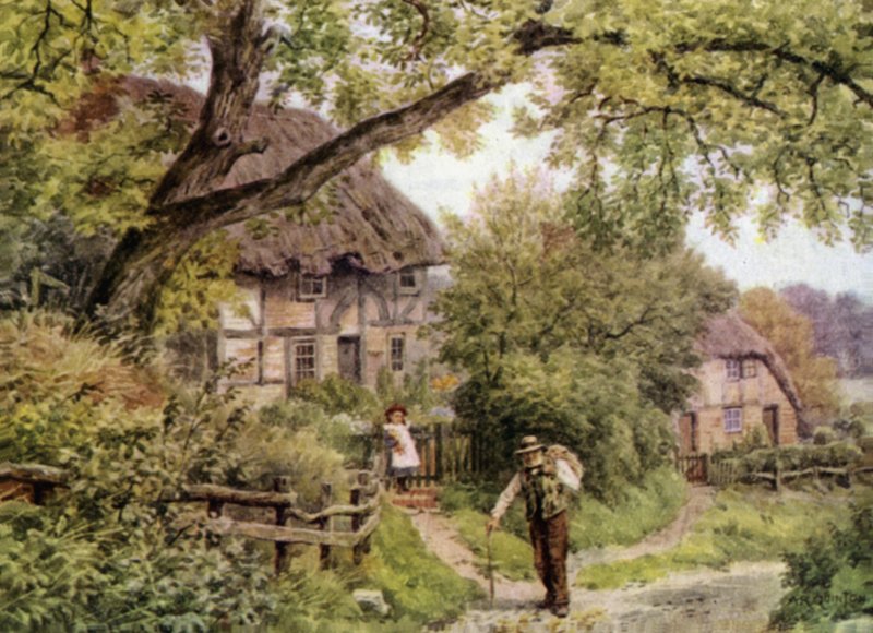 Mellékút Houghtonban, Sussexben alkotó: Alfred Robert Quinton