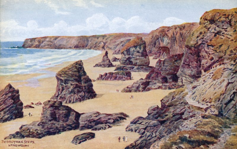 Bedruthan Steps, No. Newquay alkotó: Alfred Robert Quinton