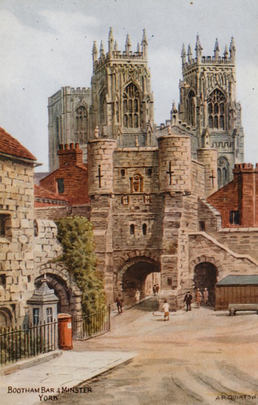 Bootham Bar and Minster, York alkotó: Alfred Robert Quinton