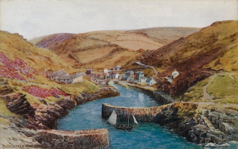 Boscastle, kikötő alkotó: Alfred Robert Quinton