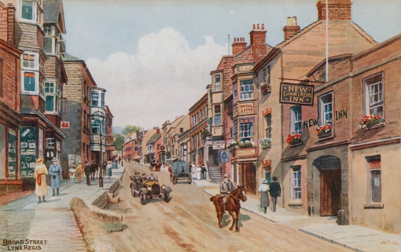 Broad Street, Lyme Regis alkotó: Alfred Robert Quinton