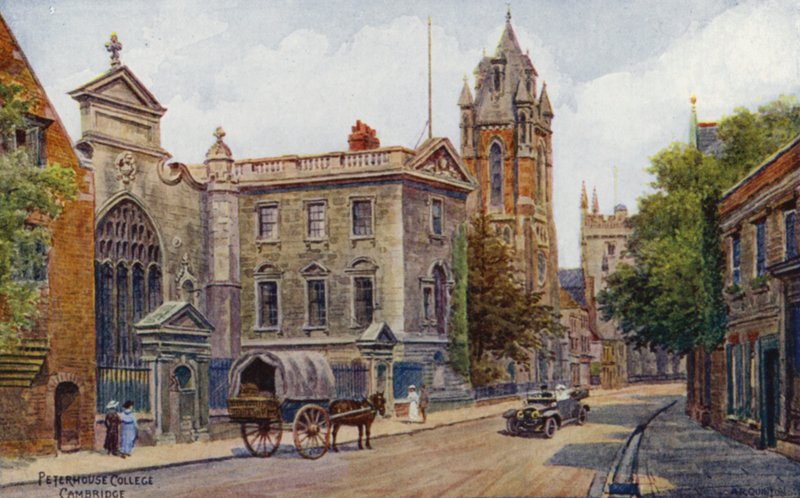 Cambridge: Peterhouse College (színes litho) alkotó: Alfred Robert Quinton