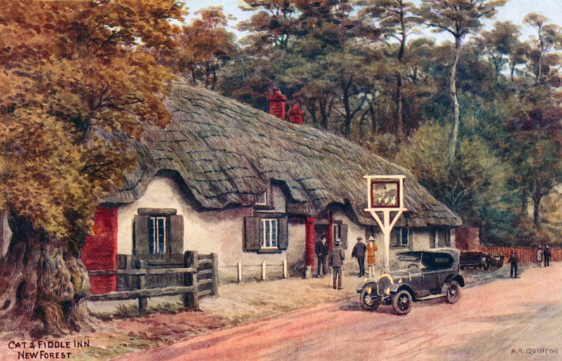 Cat and Fiddle Inn, New Forest alkotó: Alfred Robert Quinton