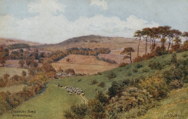 Cissbury Ring Worthing közelében alkotó: Alfred Robert Quinton