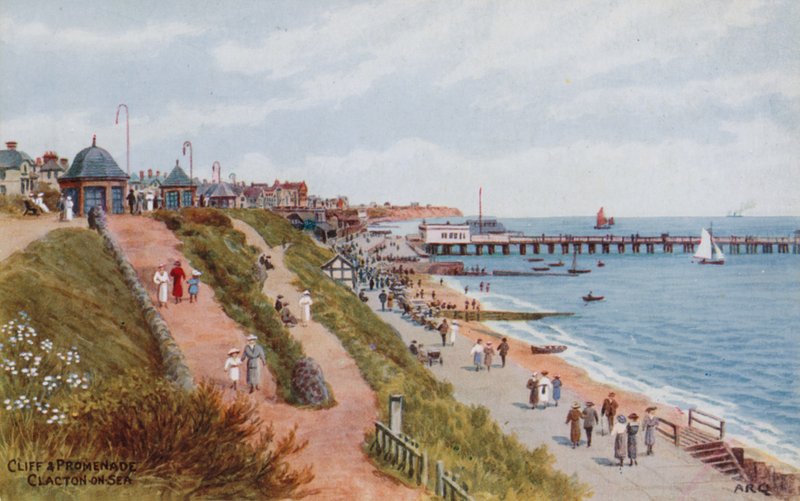 Cliff and Promenade, Clacton-on-Sea alkotó: Alfred Robert Quinton