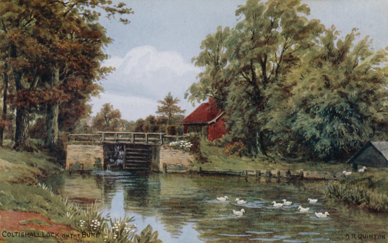 Coltishall Lock, a Bure-on alkotó: Alfred Robert Quinton