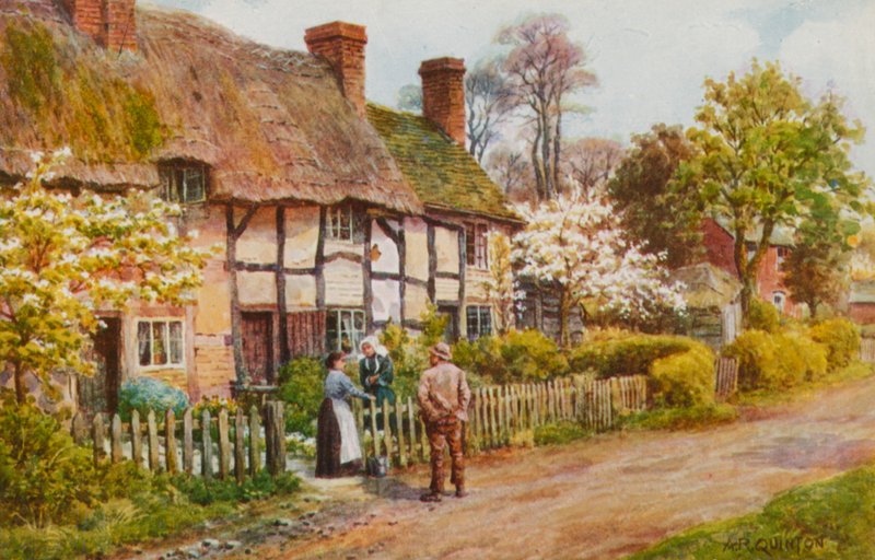 Víkendházak Welford on Avonban, Warwickshire-ben alkotó: Alfred Robert Quinton