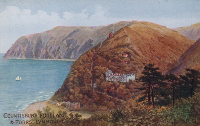 Countisbury Foreland és Torrs, Lynmouth, Devon alkotó: Alfred Robert Quinton