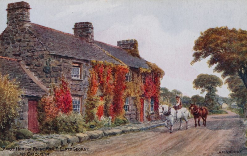 Jobb Hon korai otthona. D. Lloyd George, Nr. Criccieth alkotó: Alfred Robert Quinton