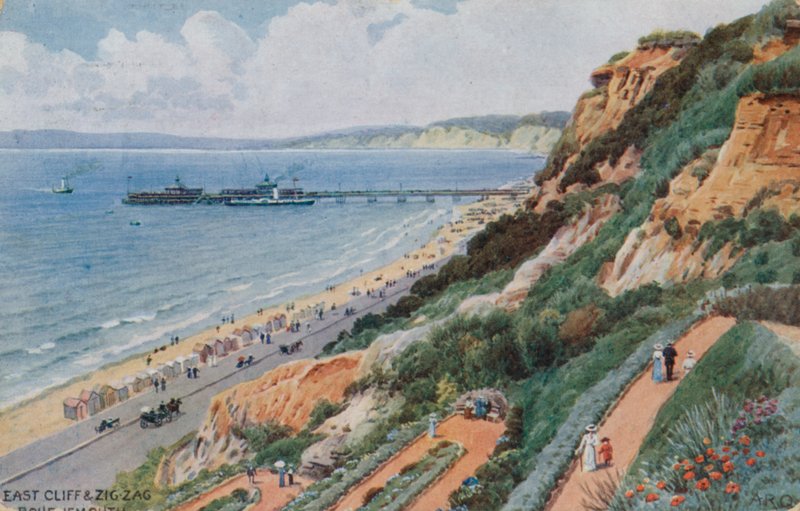 East Cliff és Zig Zag, Bournemouth alkotó: Alfred Robert Quinton