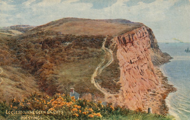 Ecclesbourne Glen és Cliffs, Hastings alkotó: Alfred Robert Quinton