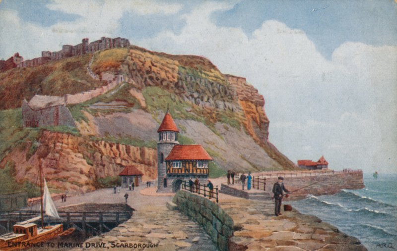 Bejárat a Marine Drive-ra, Scarborough alkotó: Alfred Robert Quinton